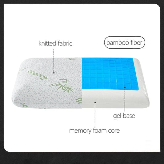 Cooling Memory Foam Pillow – Premium Gel Cooling Pillow for Sleeping, Long-Lasting Comfort