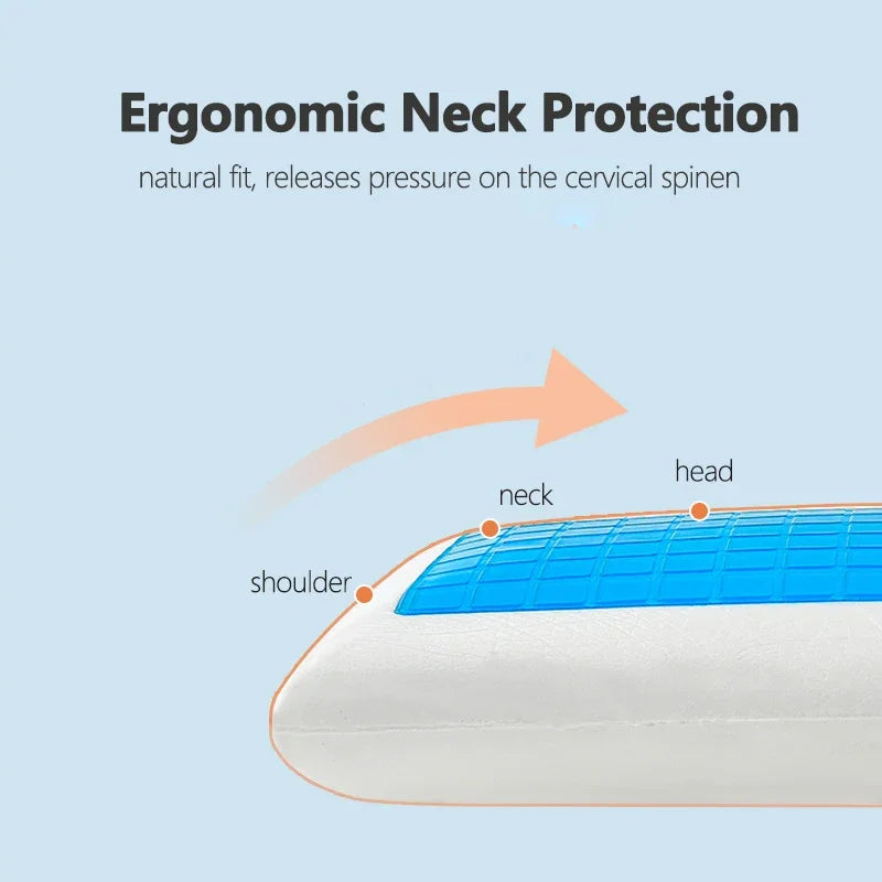 Cooling Memory Foam Pillow – Premium Gel Cooling Pillow for Sleeping, Long-Lasting Comfort