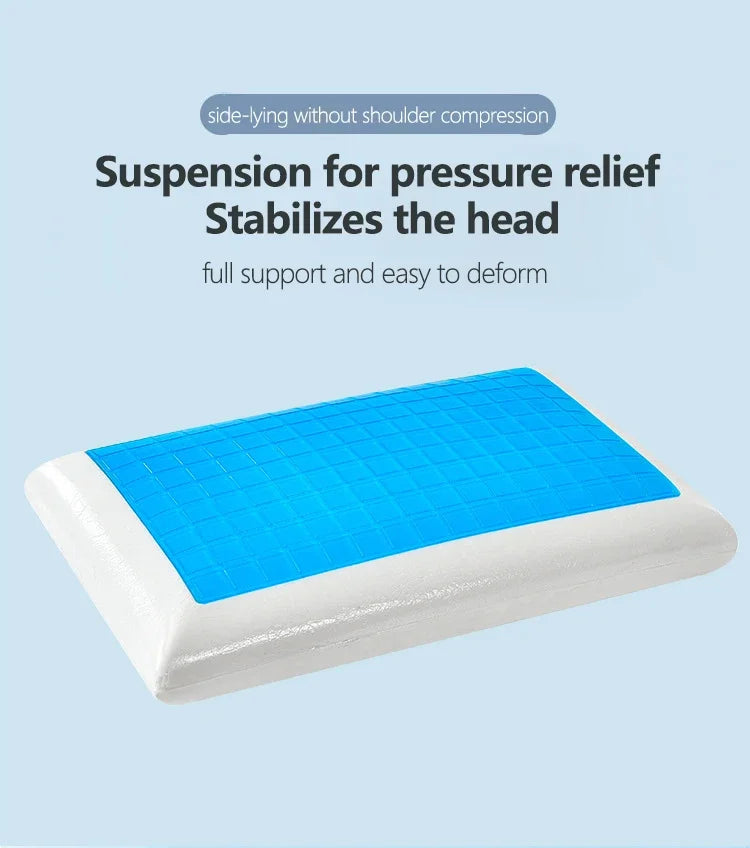 Cooling Memory Foam Pillow – Premium Gel Cooling Pillow for Sleeping, Long-Lasting Comfort