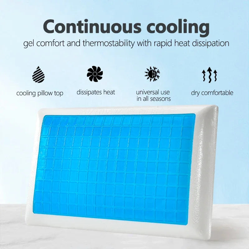 Cooling Memory Foam Pillow – Premium Gel Cooling Pillow for Sleeping, Long-Lasting Comfort