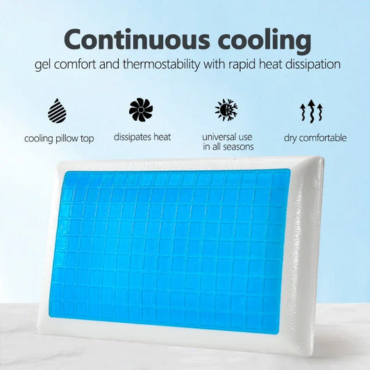 Cooling Memory Foam Pillow – Premium Gel Cooling Pillow for Sleeping, Long-Lasting Comfort