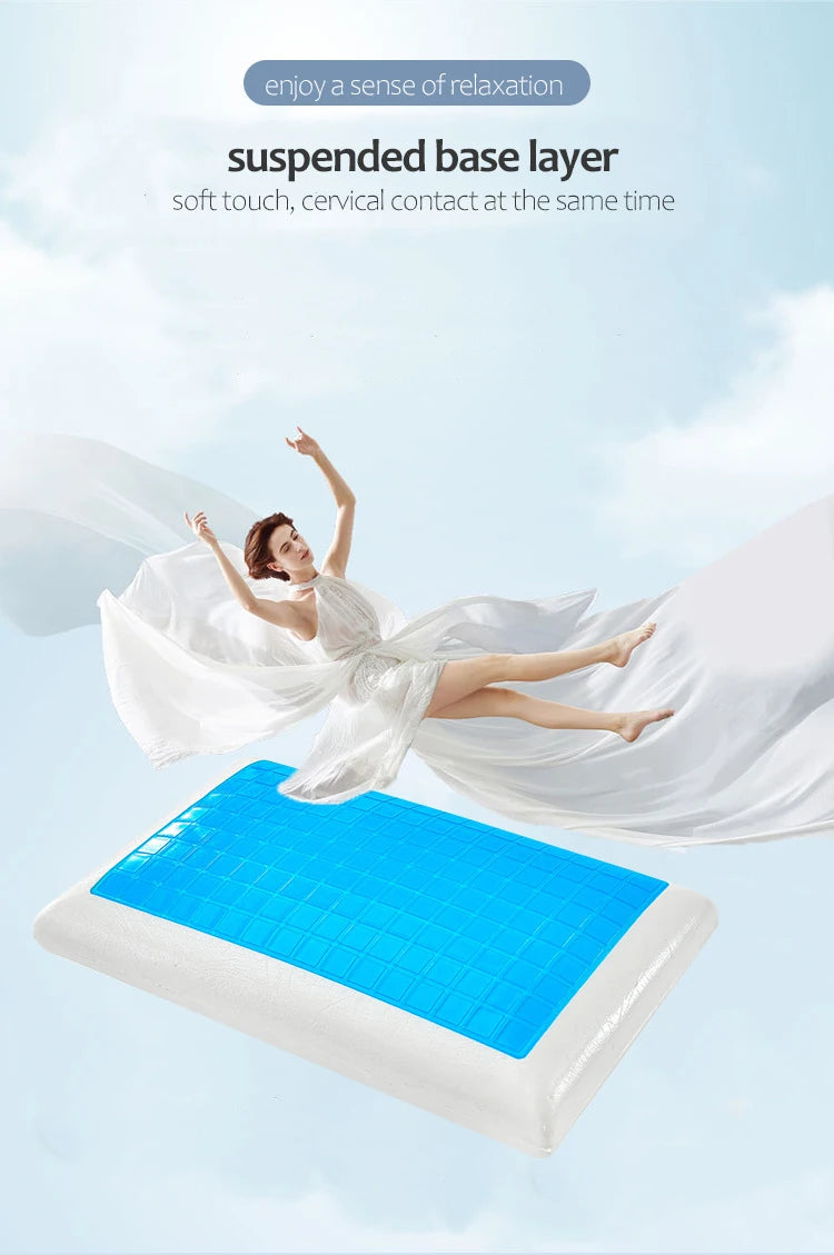 Cooling Memory Foam Pillow – Premium Gel Cooling Pillow for Sleeping, Long-Lasting Comfort