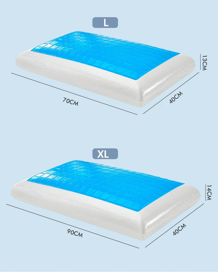 Cooling Memory Foam Pillow – Premium Gel Cooling Pillow for Sleeping, Long-Lasting Comfort